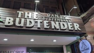 the-budtender-ganja-dispensary-phuket-entrance-night